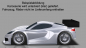 Mobile Preview: TSP-Racing Crivet C8 GT 1/8 Karosserie - SWB - kurzer Radstand - 1.0mm Regular - klar, unlackiert - 1 Stk.