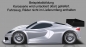 Preview: TSP-Racing Crivet C8 GT 1/8 Karosserie - LWB - langer Radstand - 0,75mm Light - klar, unlackiert - 1 Stk.