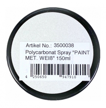 Absima Paintz Polycarbonat Spray Farbe "PAINTZ Metallic Weiss" 150ml