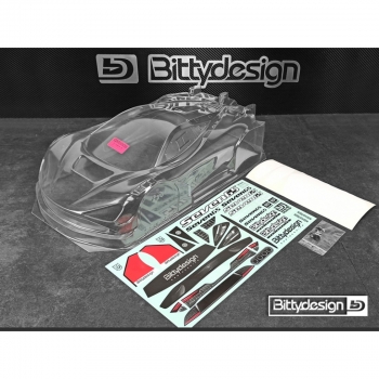 Bittydesign Seven65 1/8 GT body - Karosserie - kurzer Radstand (325mm wheelbase) - klar, unlackiert - 1 Stk.