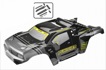 Team Corally - Polycarbonat Karosserie - Punisher XP - 2021 - fertig lackiert und ausgeschnitten - 1 Stk.