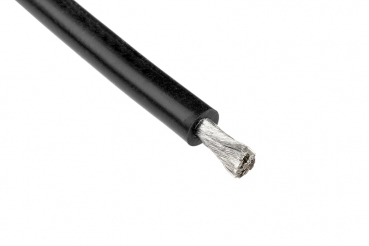 Revtec - Silikon Kabel - Powerflex PRO+ - Schwarz - 12AWG - 1731/0.05 Stränge - AD 4.5mm - 1m