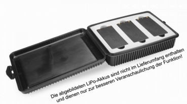 Jconcepts Aufbewahrungs- Box für LiPo-Short-Packs - Kunststoff - schwarz - 1 Stk.