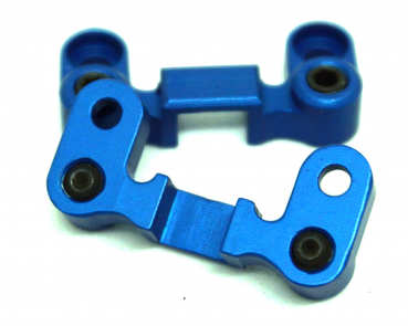 RaceFactor Stabihalter Aluminium blau - passend für Asso B74 / B74.1 / B74.2 - 1 Set