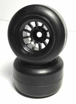 Ride F1 Rear Rubber Slick Tires GR Compound 61mm Preglued Asphalt