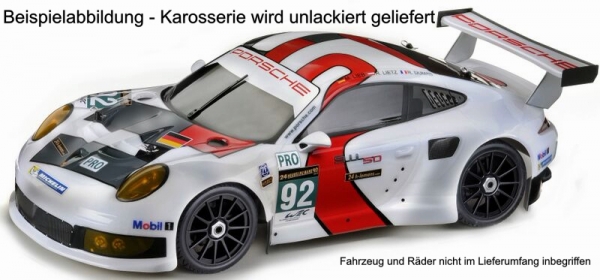 Absima Porsche 911 RSR Karosserie PC klar 1:8 Onroad