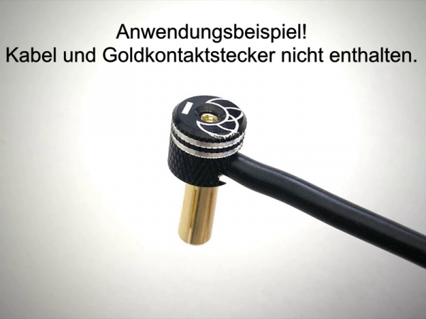 Absima Aluminium Aufsätze / Kappen für Goldkontaktstecker - 1 Set