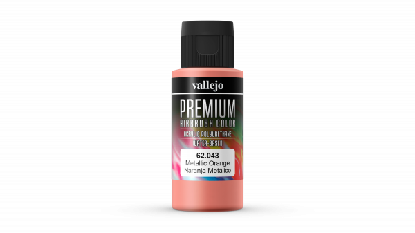Vallejo Premium Airbrush Farbe - Metallic Orange - 60ml