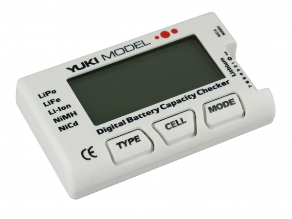 Yuki Model Digital Battery Capacity Checker • NiMH • LiFe • LiPo • Servotester • Balancer