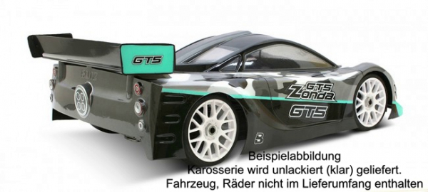 BLITZ 1/8 - 1:8 GT5 ZONDA Karosserie inkl. Heckspoiler (1,0mm) - klar, unlackiert -