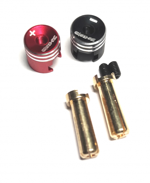 Core RC Heatsink Bullet Plug Grips - Akkustecker mit Kappe - 5mm - 1 Set