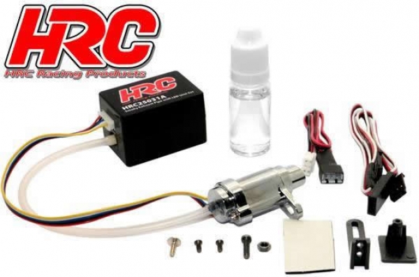 HRC Auspuffanlage mit Dampf (Rauch) und LED, Set, 1:10