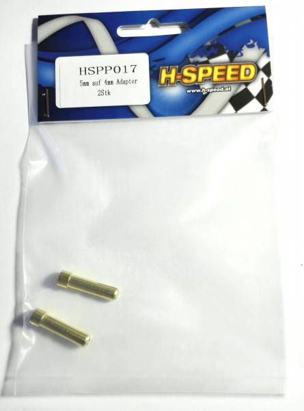 5mm auf 4mm Goldkontakt-Adapter (2Stk) H-SPEED