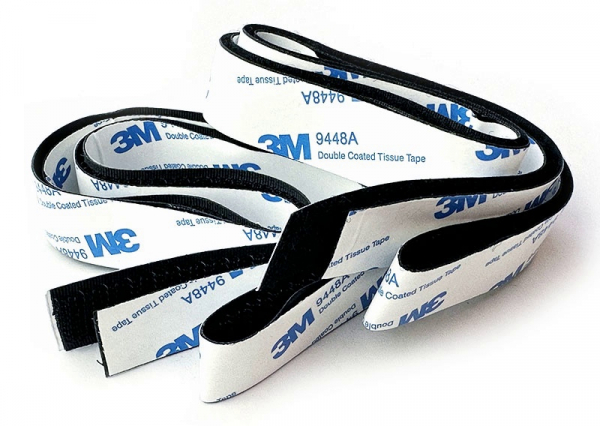 Klettband selbstklebend H-SPEED 2x1m (1m Flauschseite / 1m Hakenseite) 20mm breit