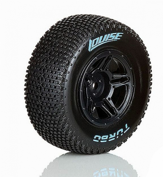 LOUISE SC-TURBO soft - Felge schwarz - 12mm - passend für: TRX-Slash 2WD vorne