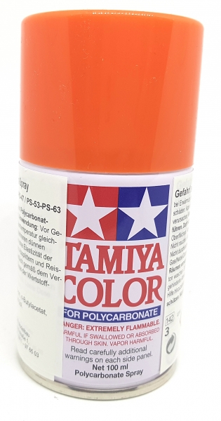 Tamiya PS-7 Orange Polycarbonat Spray Farbe - 100ml