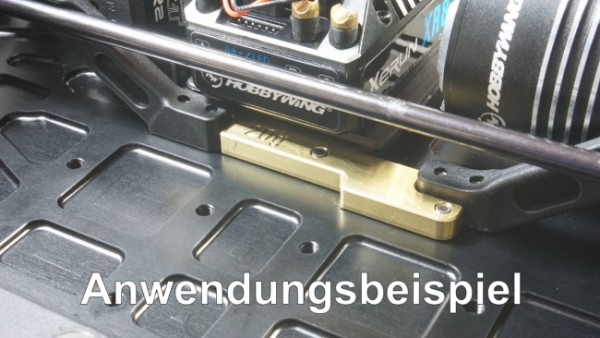 SWORKz Chassis Verstrebung mitte Messing (+20g)