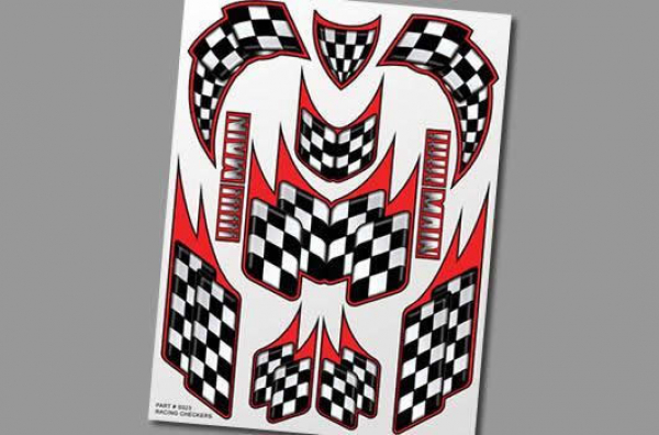 XXX Main Aufkleber - Dekorbogen - Racing Checkers