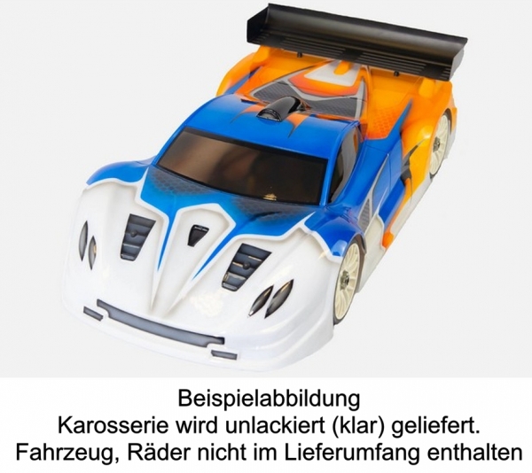 TSP-Racing Karosserie Zonda GT 1/8 incl. Dekor Std+LWB - Regular Wight - 1,0mm - klar, unlackiert -
